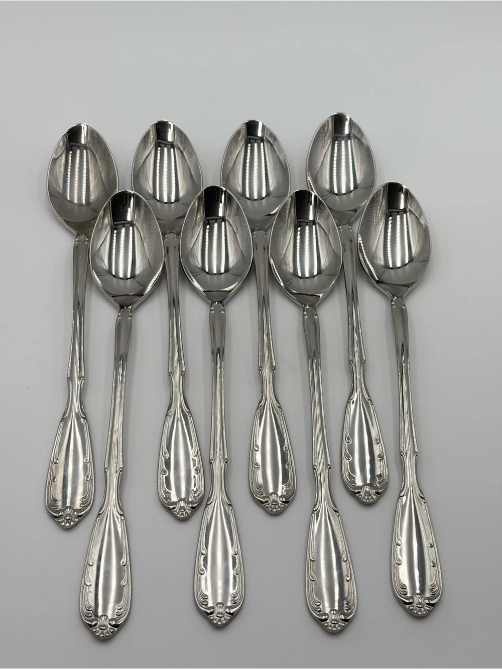 Noritake 18-8 STAINLESS JAPAN‎ Serenade Silver Teaspoons with Ornate Handles